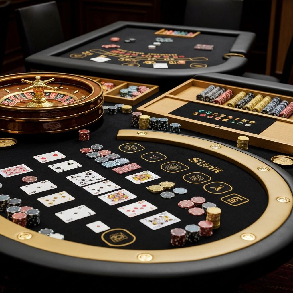 Profesjonalne gry kasynowe - poker, blackjack, ruletka